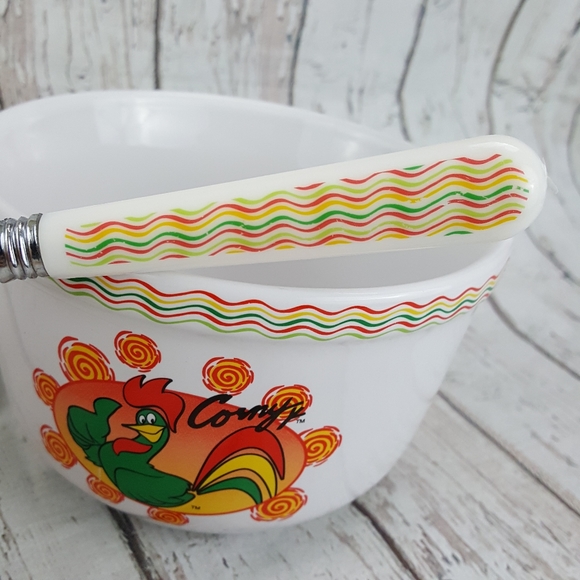 Corn Flakes Cereal Bowl And Matching Spoon - Picture 4 of 15